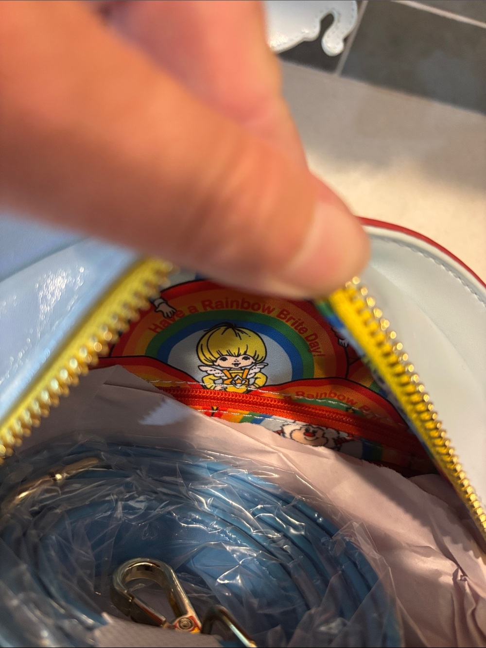 Rainbow Brite Light Up Loungefly Crossbody NWT - Picture 6 of 8